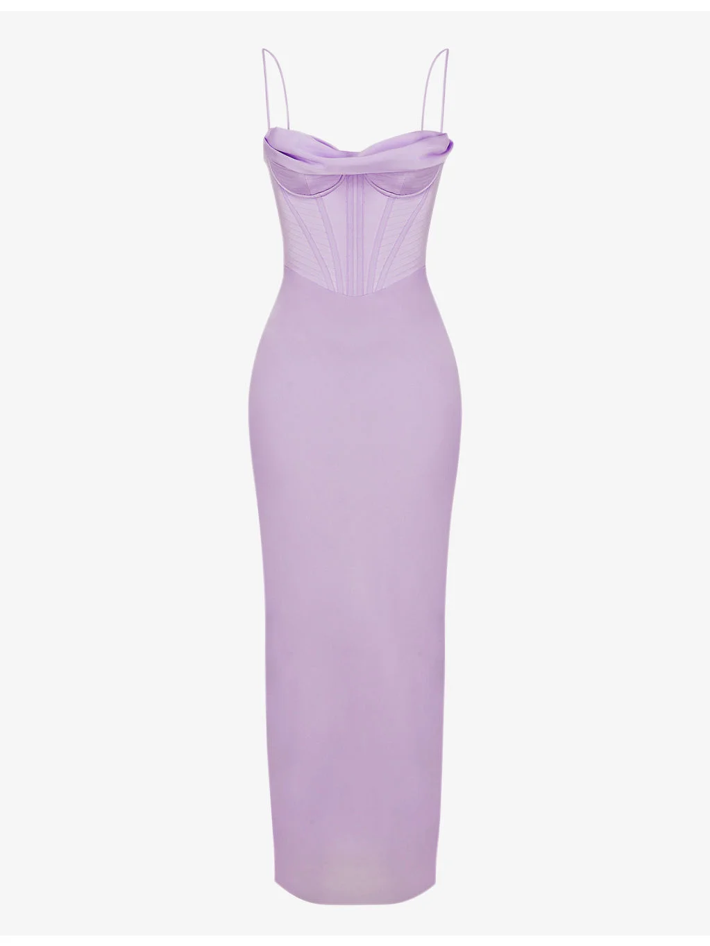 Charmaine corset satin maxi dress - 1