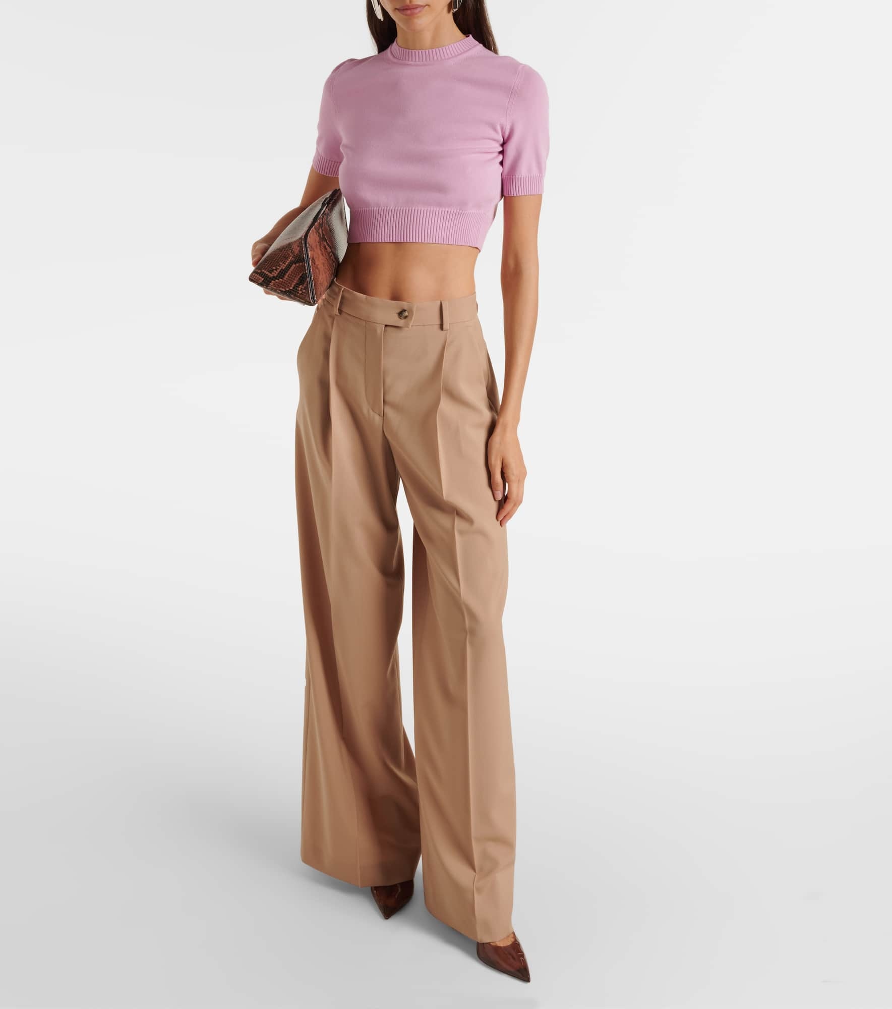 Premier knitted crop top - 2