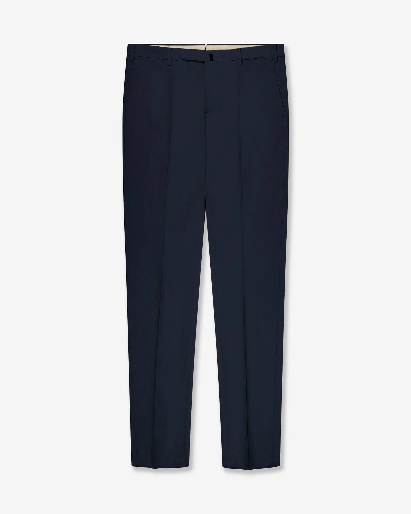 Slim fit cotton poplin trousers - 1