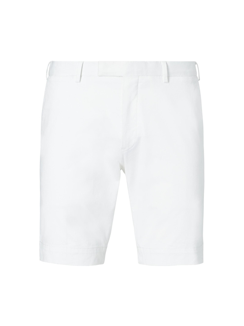 Men's Classic Fit Stretch Military Shorts - White 1