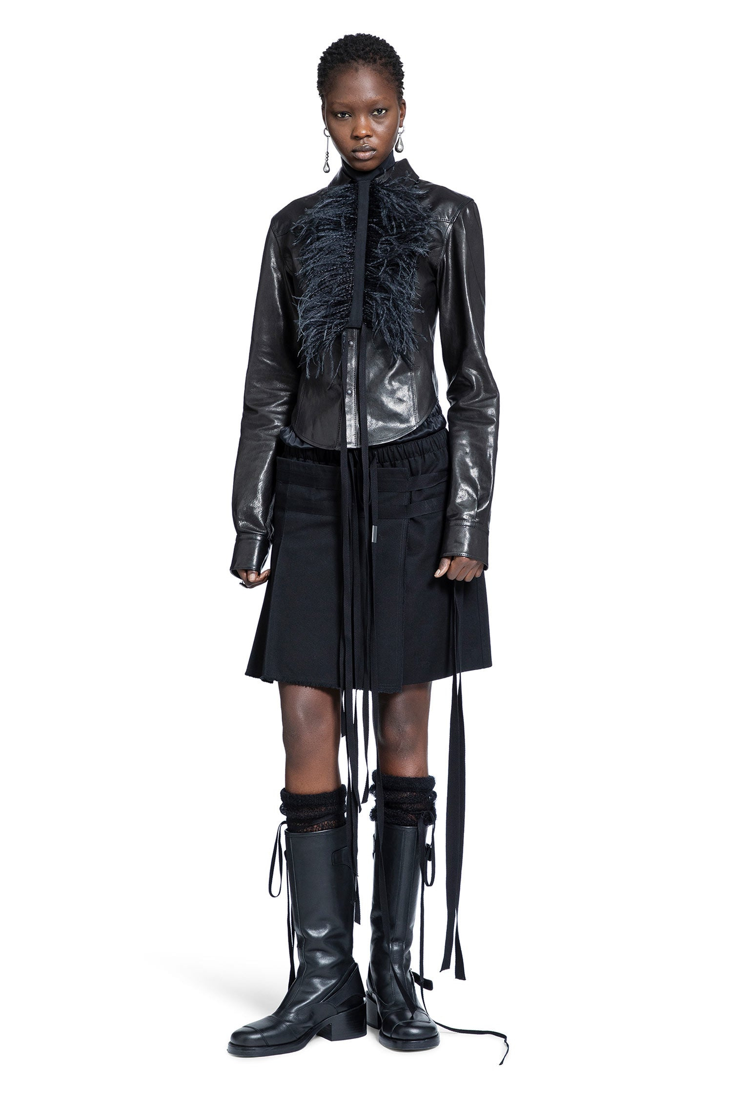 Drika Western Shirt In Leather - 4