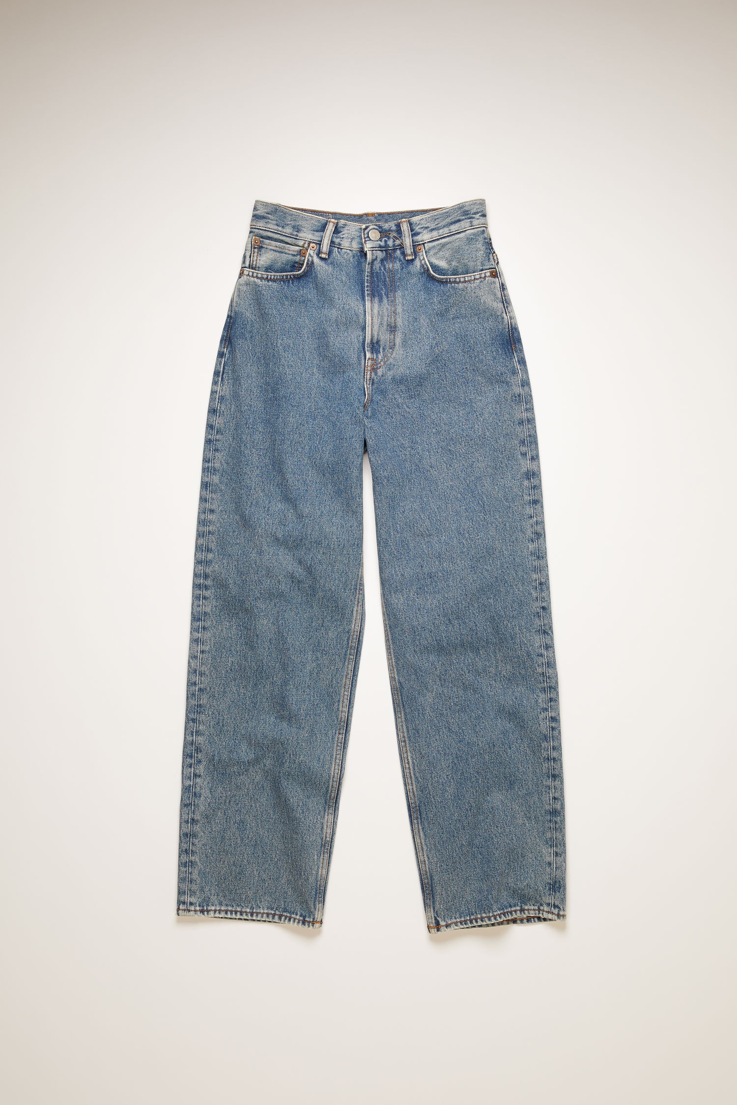 Relaxed tapered jeans mid blue - 5