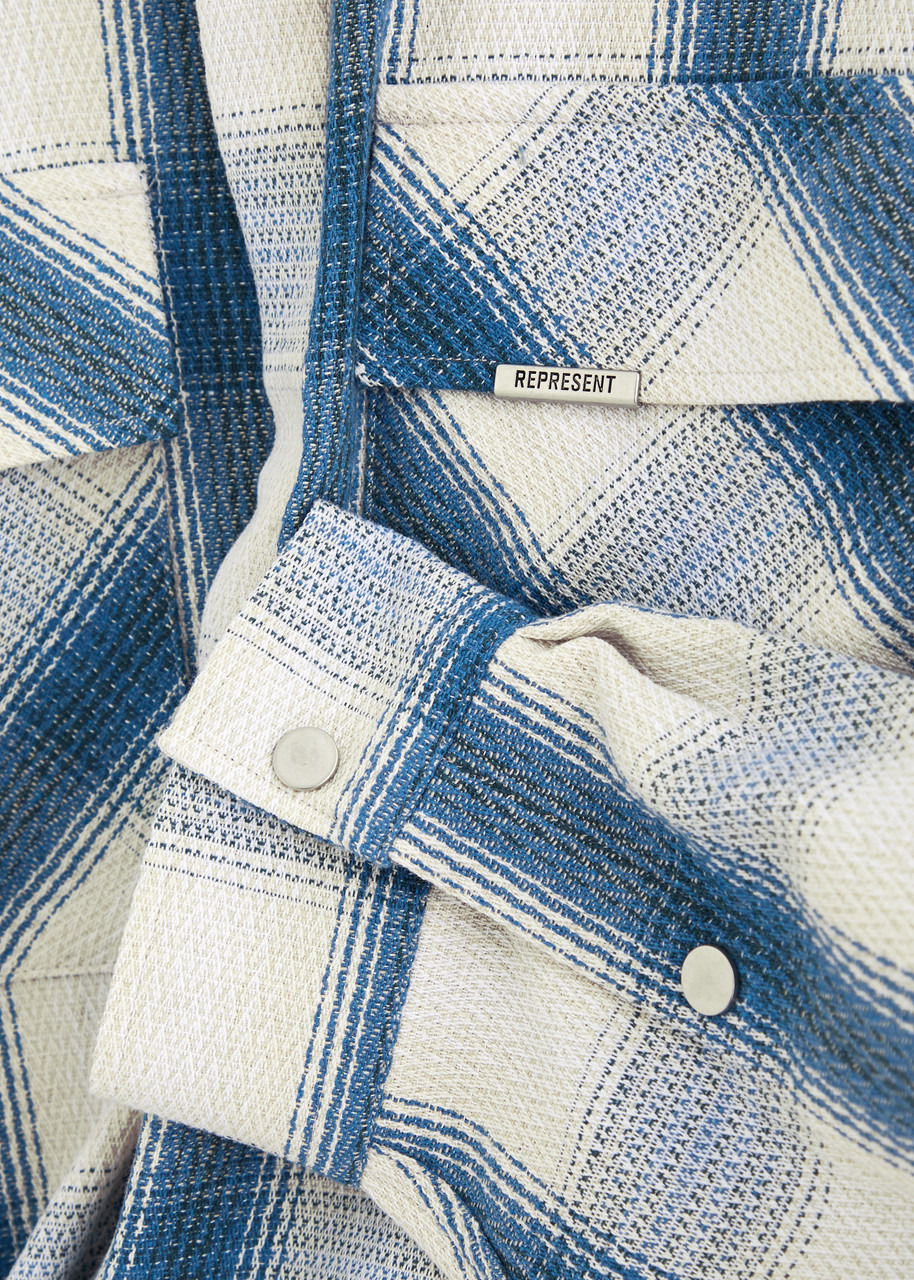Represent Season Checked Cotton-blend Shirt - 5
