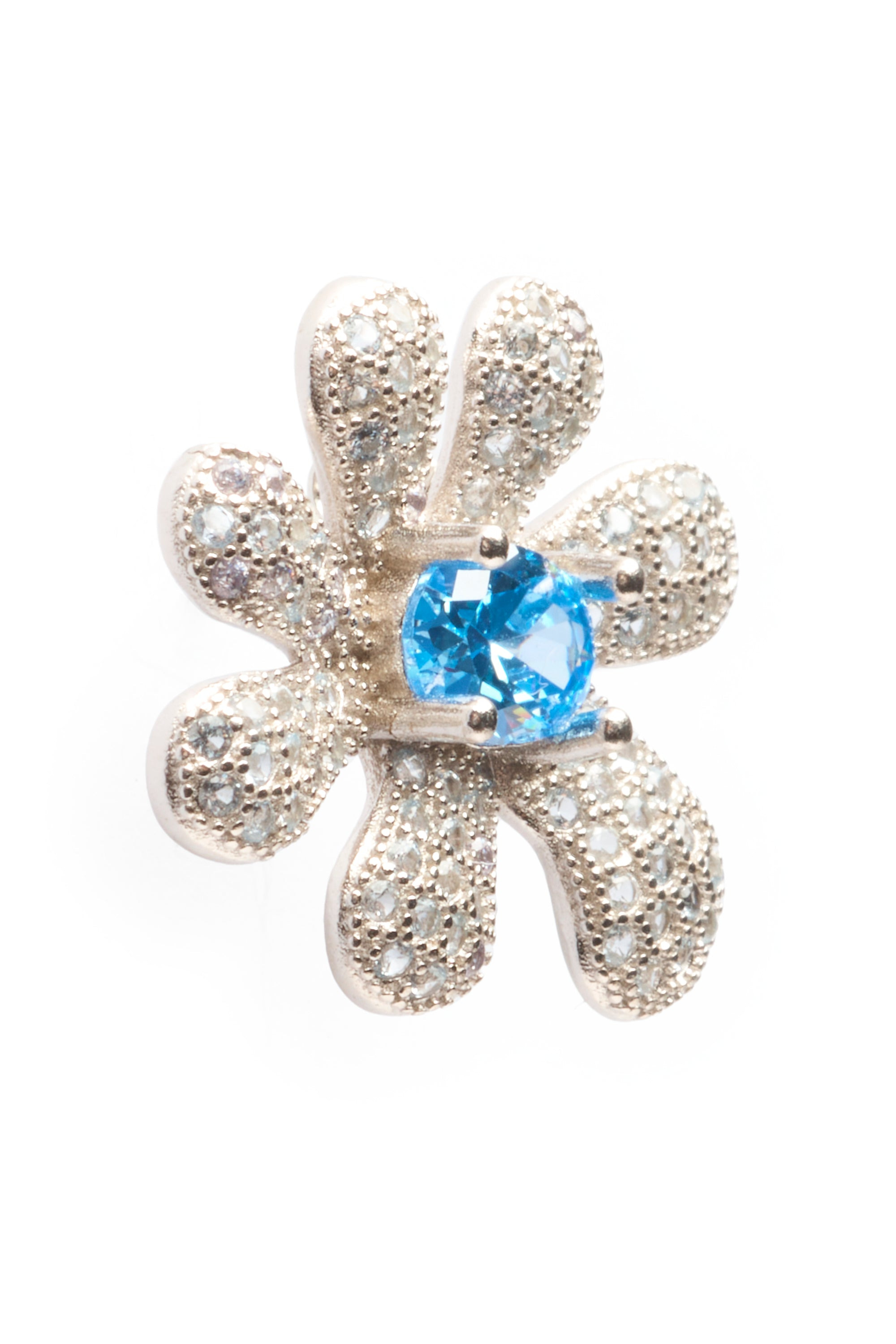 SKY MIX SQUASHED BLOSSOM EARRING - 4