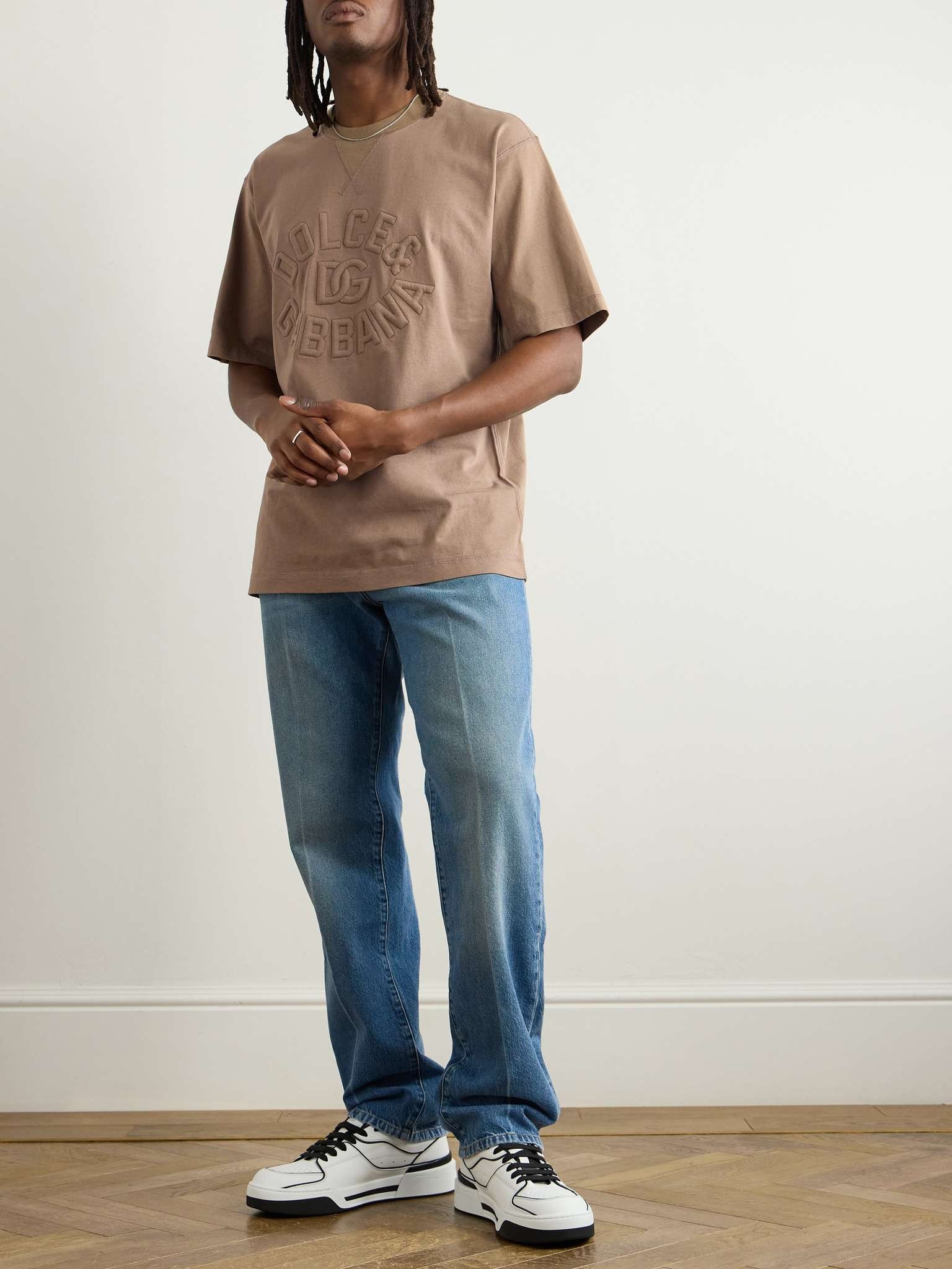Logo-Embroidered Cotton-Jersey T-Shirt - 2