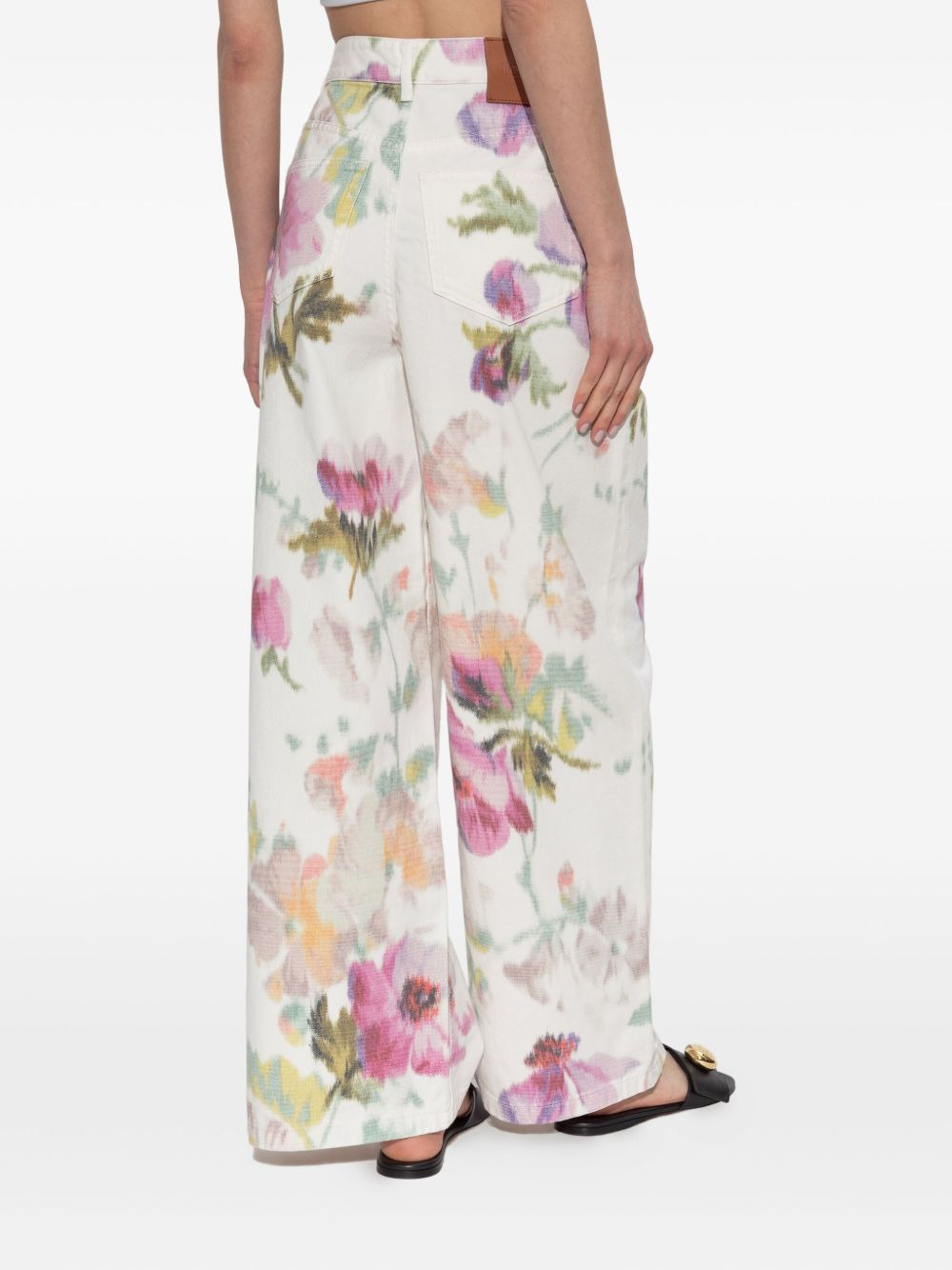 floral-print trousers - 4