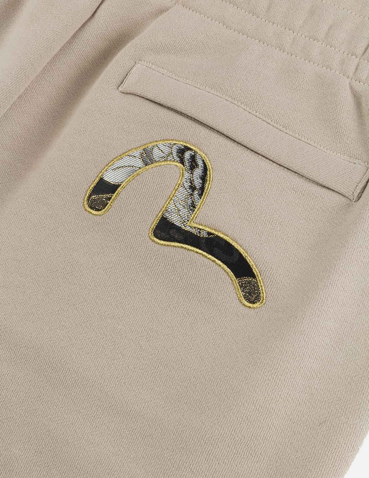 Seagull Brocade Appliqué Gold Thread Logo Regular Fit Sweatpants - 7