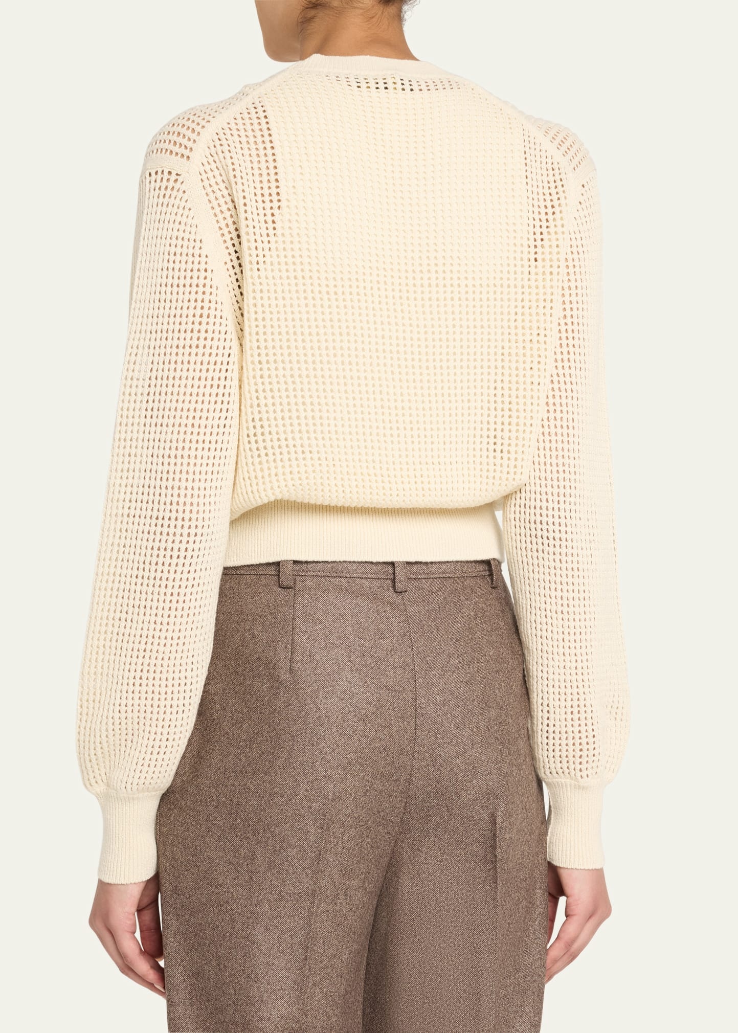 Lenno Open Knit Cashmere GG 8 Sweater - 3