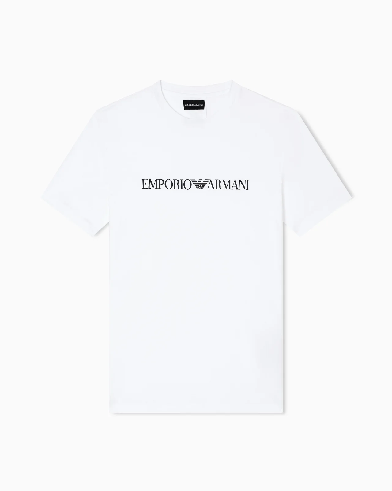 Pima-jersey T-shirt with logo print - 1