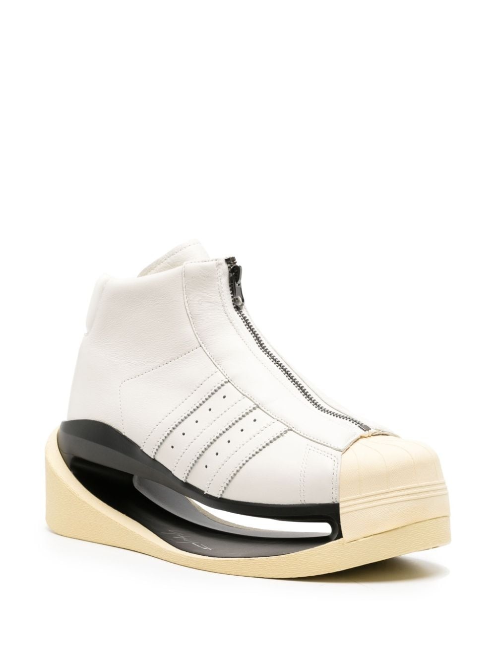 Gendo Pro 3-stripes cut-out leather boots - 2