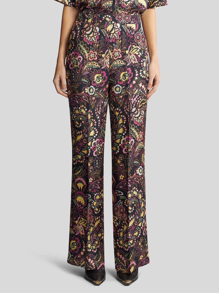 PRINTED TWILL TROUSERS - 2