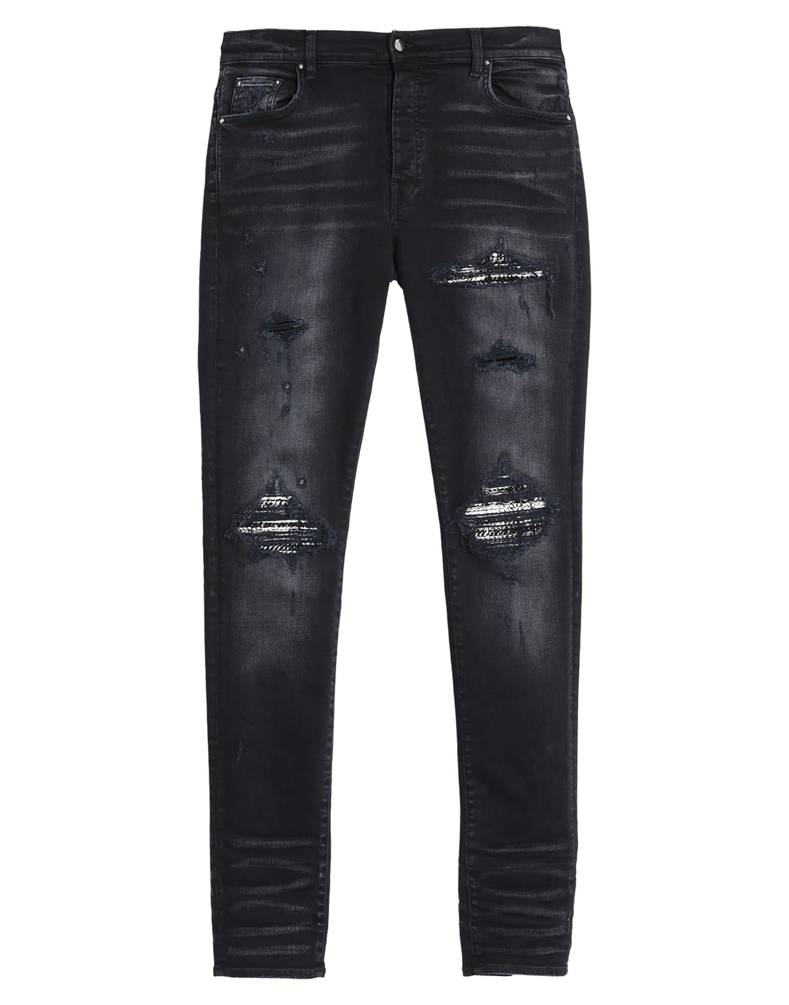 Black Men's Denim Pants - 1