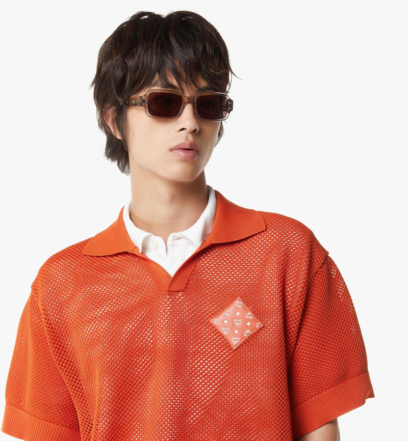 Visetos Patch Mesh Knit Polo 6