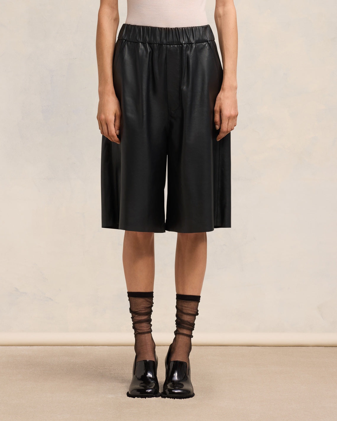 ELASTICATED WAIST BERMUDA SHORTS - 3