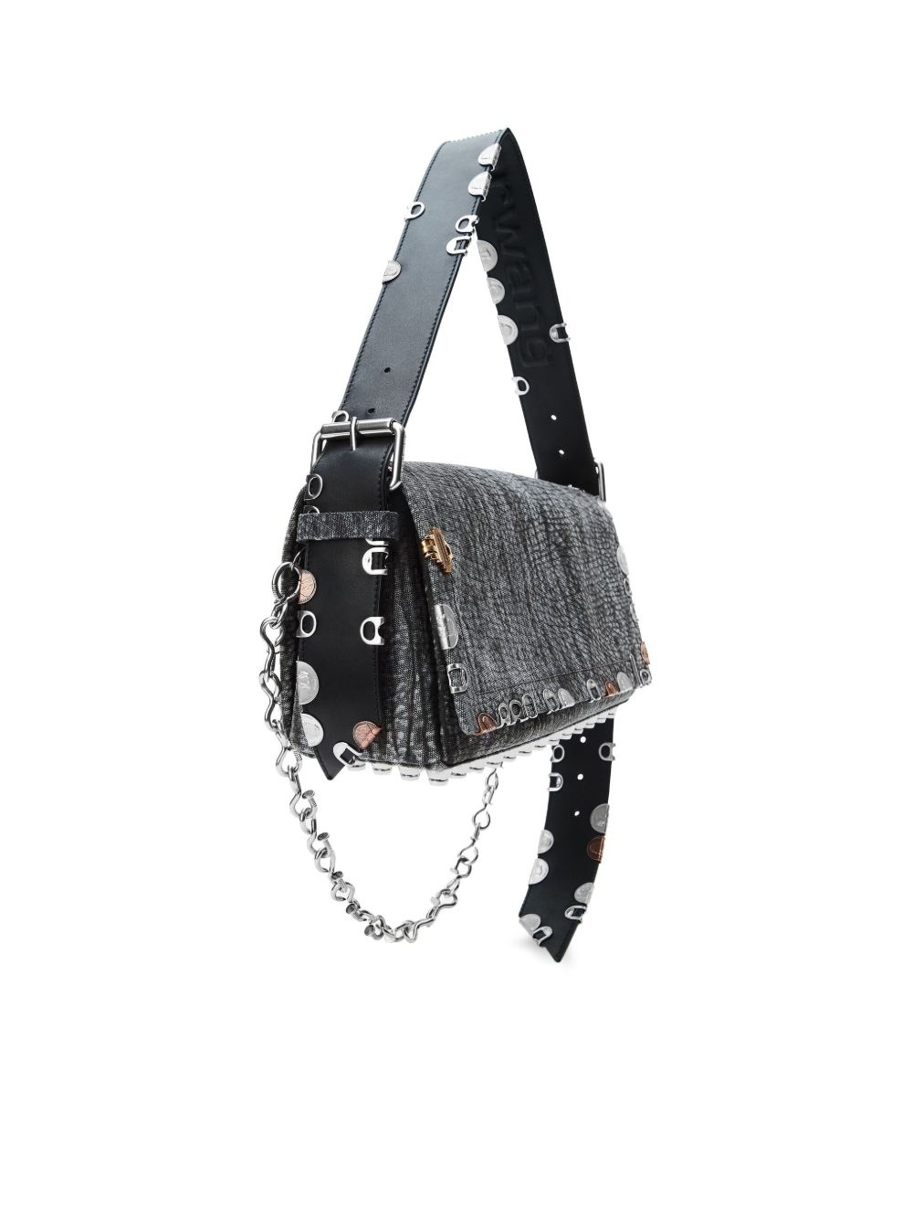 studded chain shoulder bag - 4