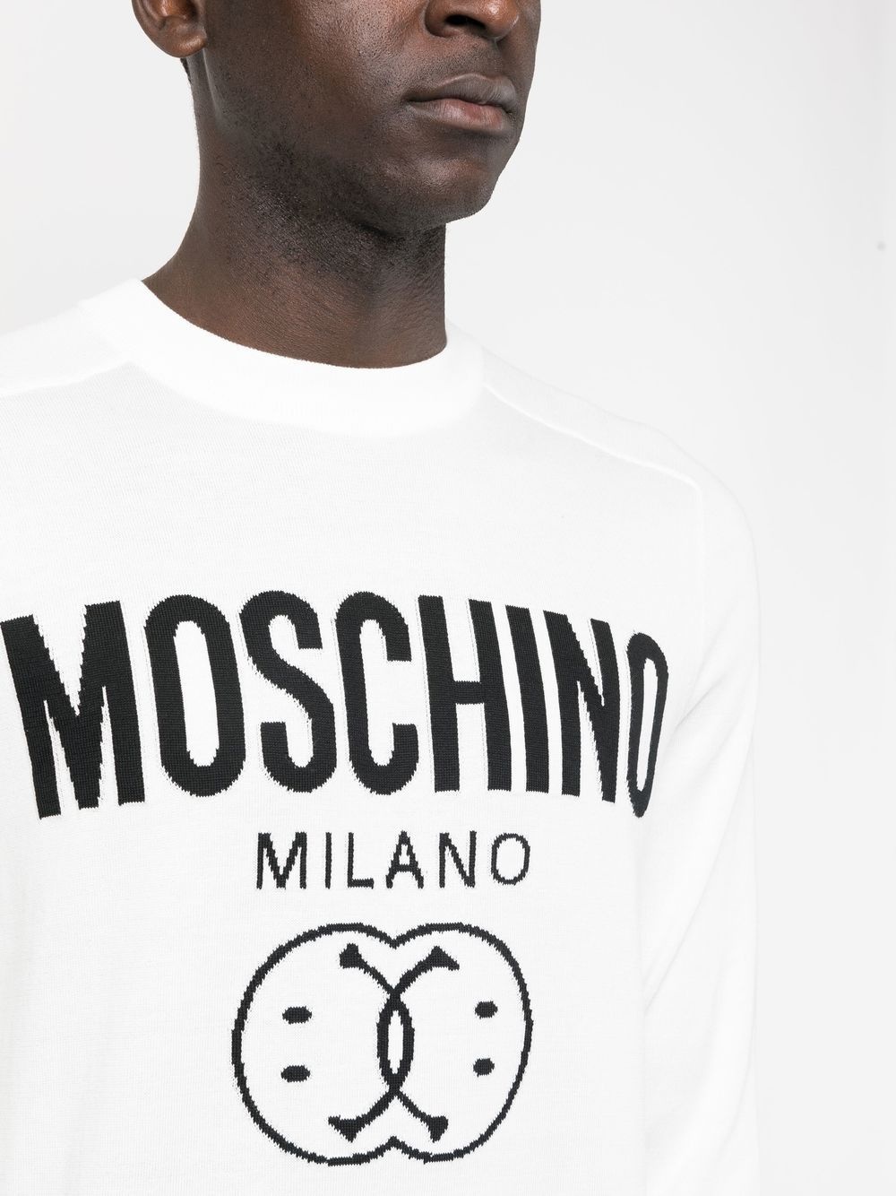logo-print cotton sweatshirt - 8