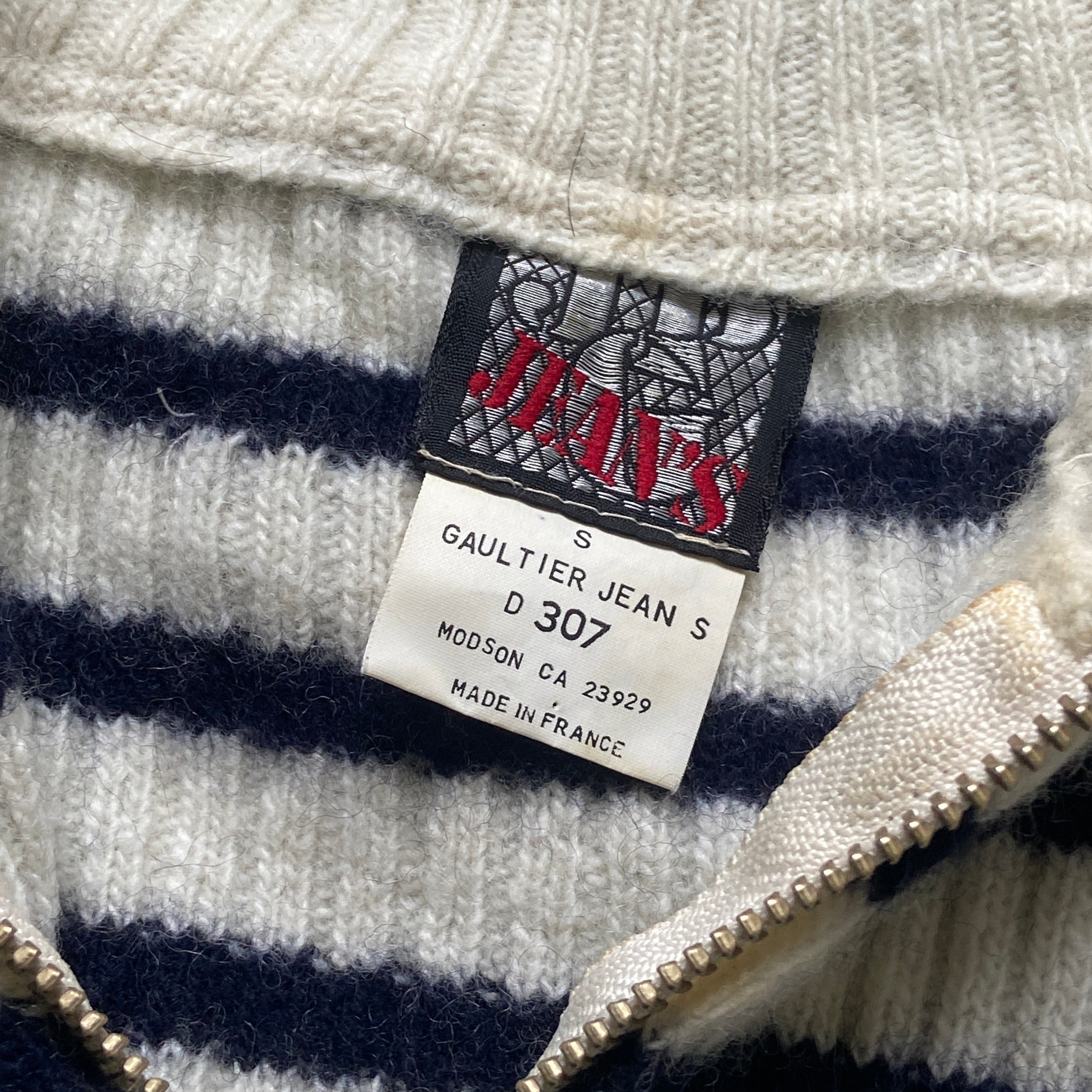 Jean paul gaultier jean’s striped knit oversized sweater S - 5