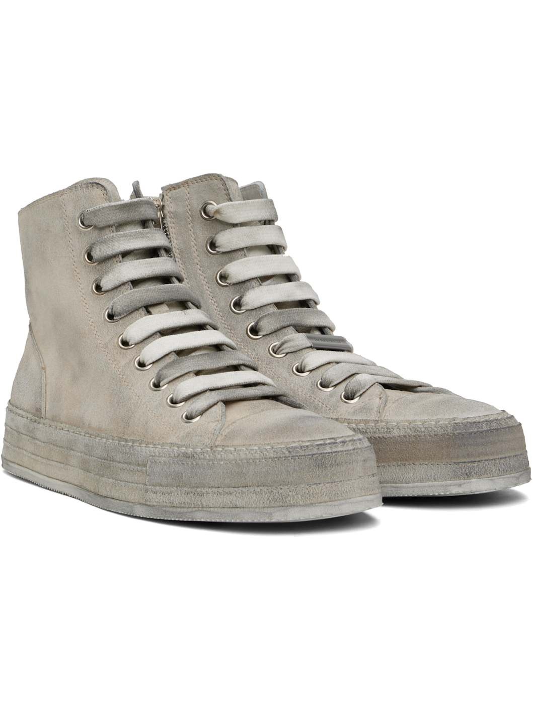 Gray Orvo High-Top Sneakers - 4