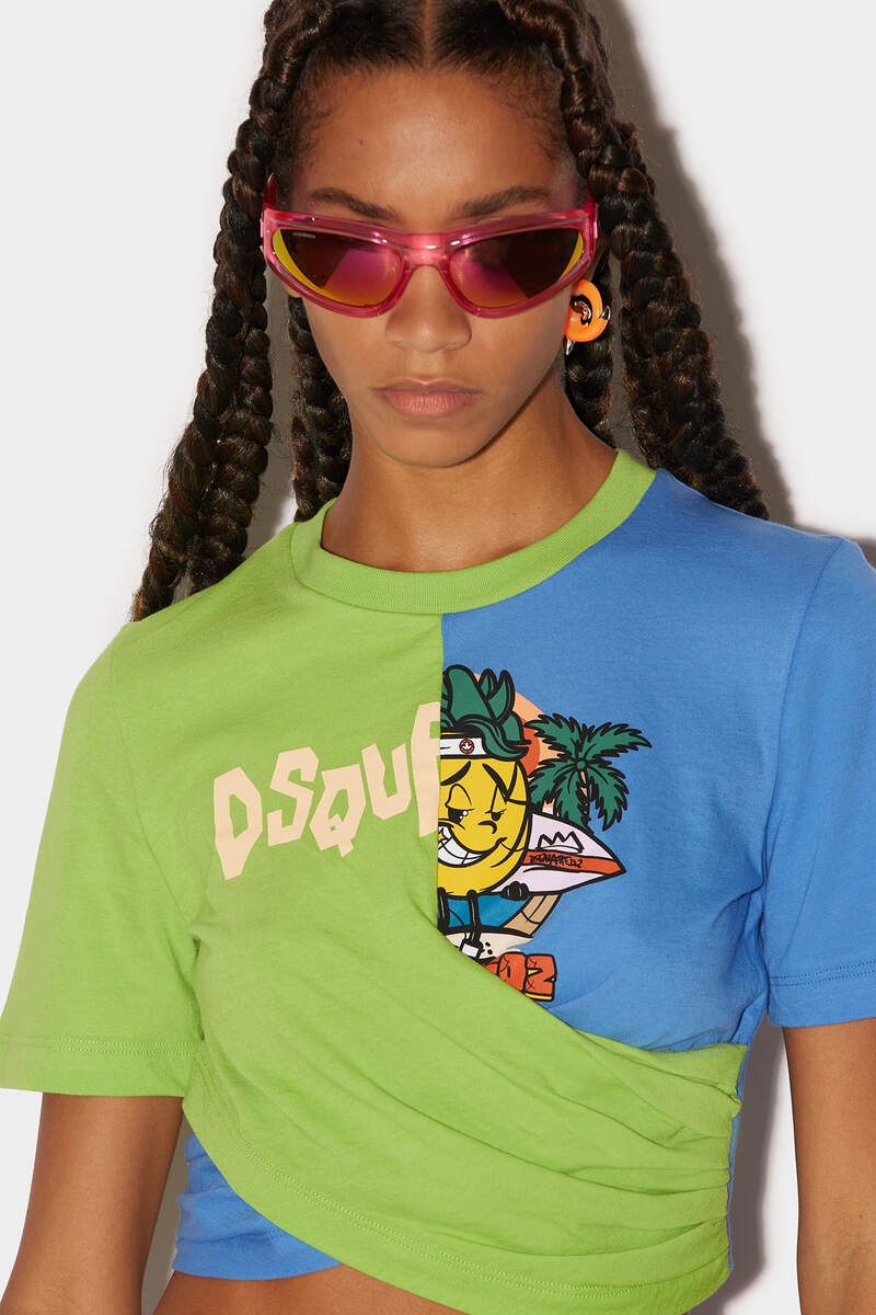 CRISS CROSS SPLIT T-SHIRT - 3