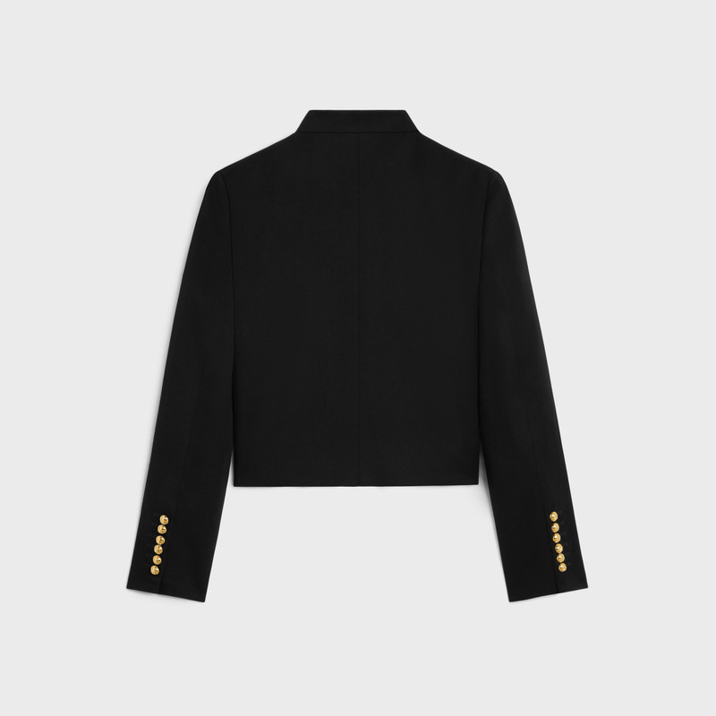 CELINE military jacket in diagonal wool outlook