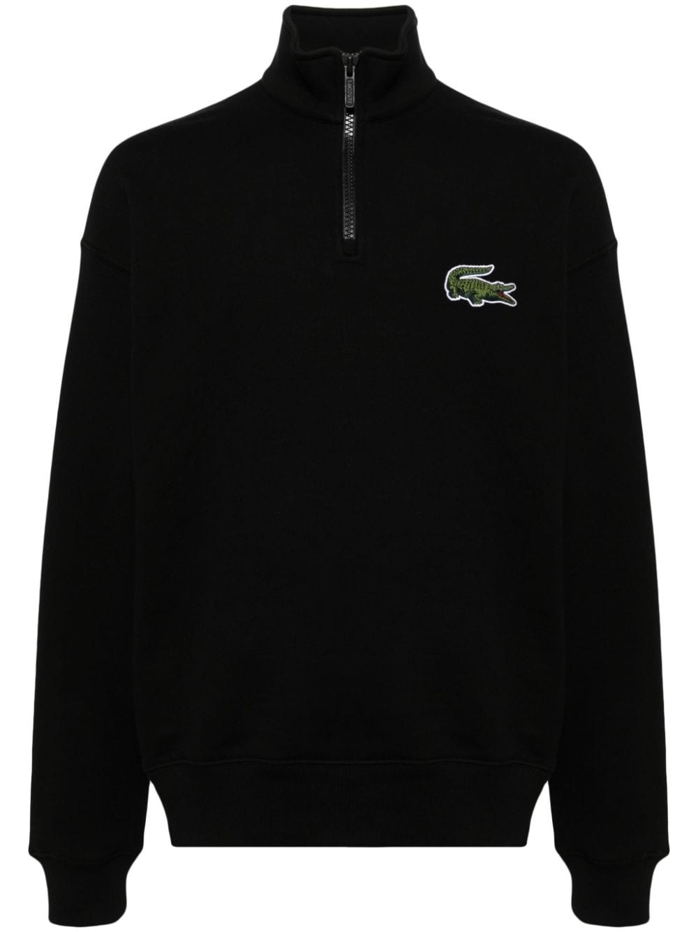 Crocodile Badge cotton sweatshirt - 1