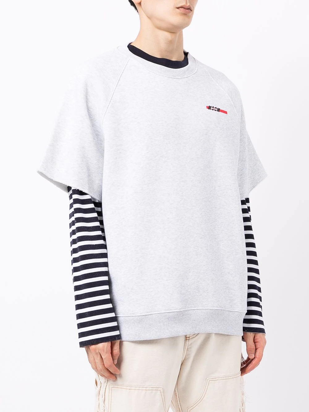 logo-print short-sleeve sweatshirt - 3