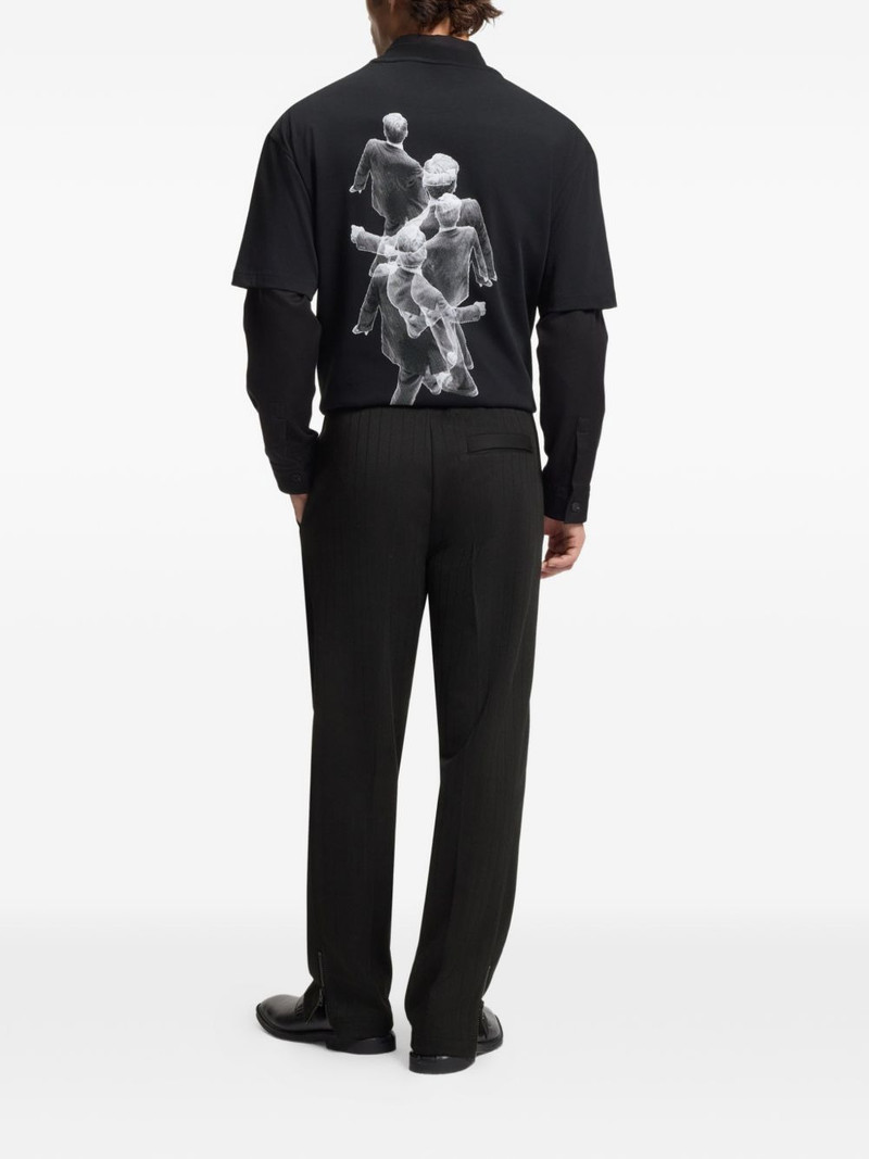 ribbed logo track pants 3
