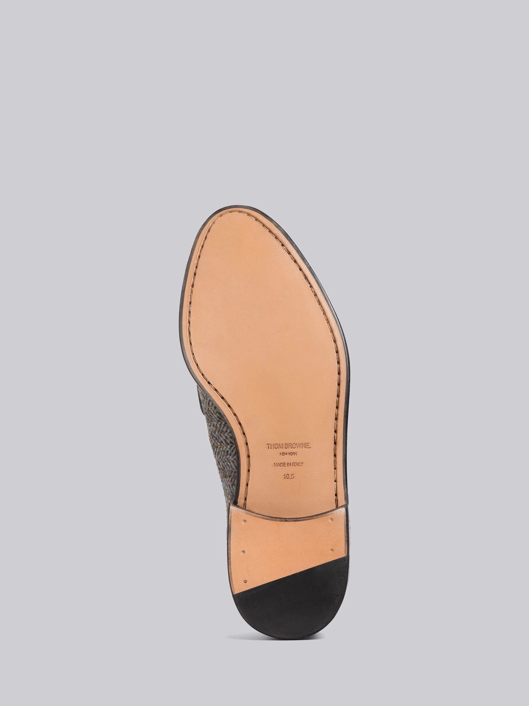Herringbone Harris Tweed Varsity Penny Loafer - 5