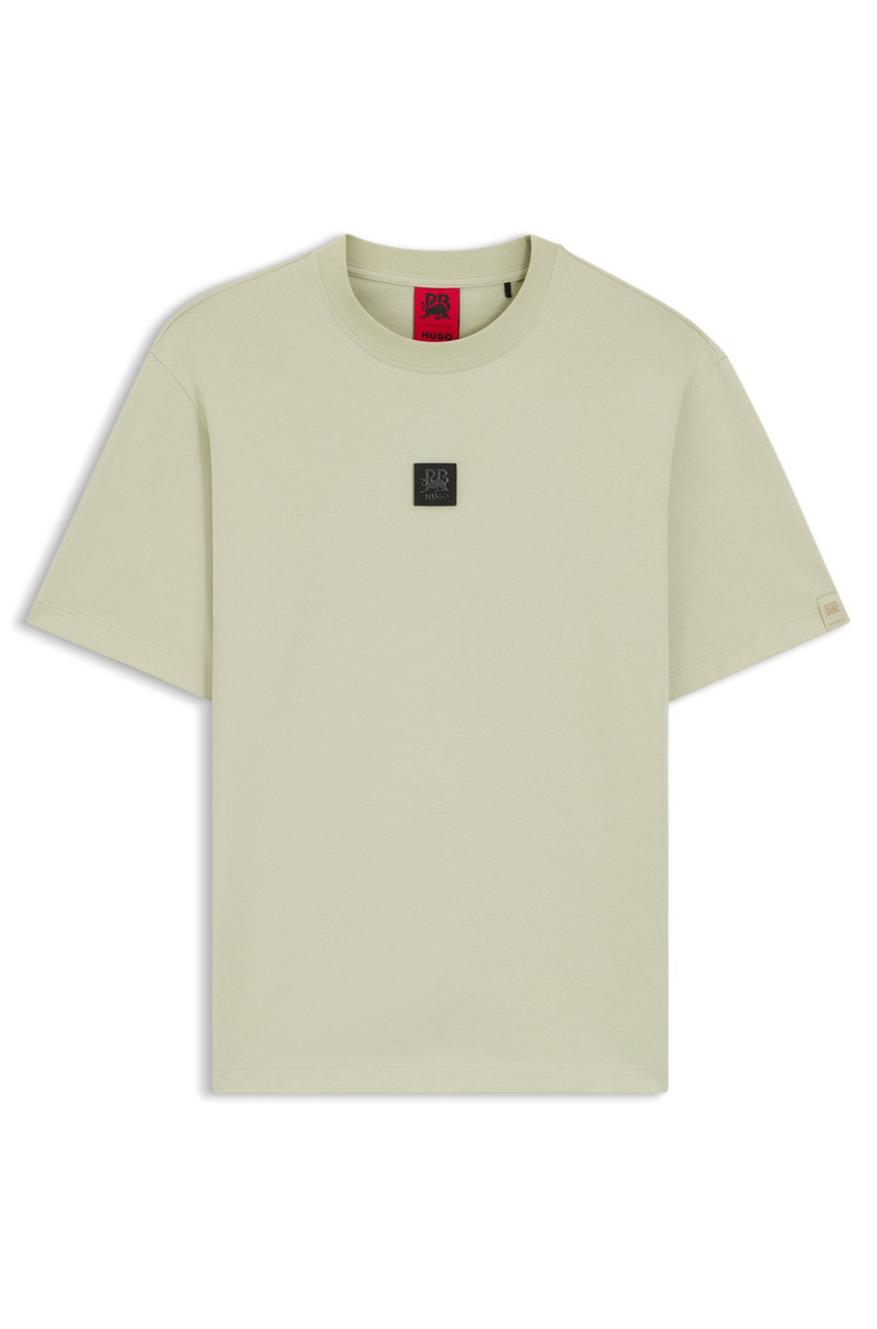HUGO X RB T-SHIRT WITH BULL-GRAPHIC LOGO PATCH 1