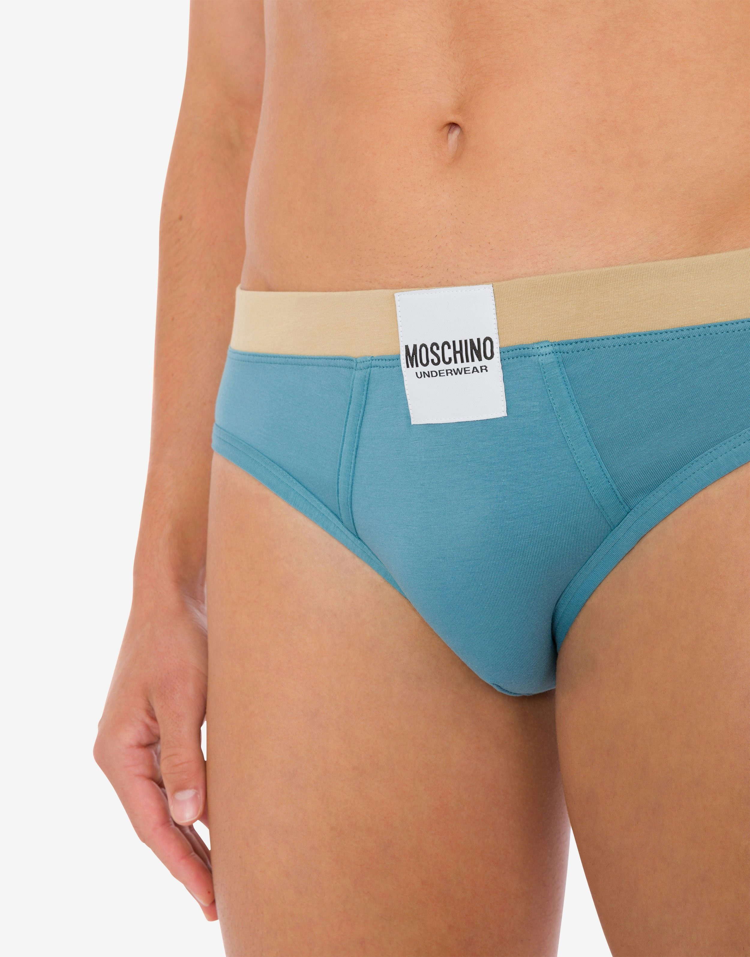 STRETCH JERSEY SLIP WITH LOGO LABEL - 4