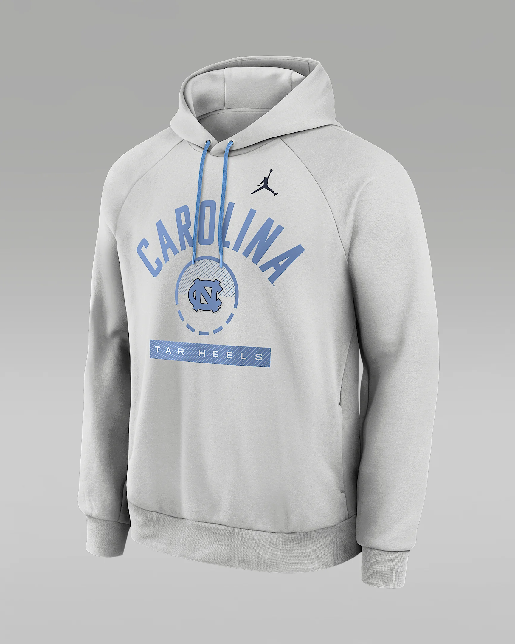North Carolina Courtside Men's Jordan Brand Dri-FIT College Pullover Hoodie - 1