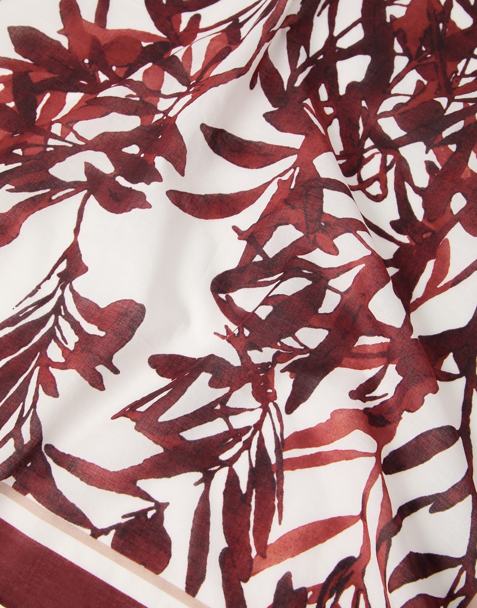 Herbarium print cotton foulard - 3