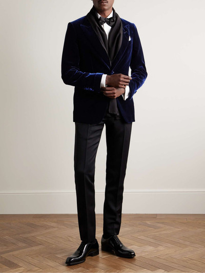 TOM FORD Shelton Slim-Fit Velvet Tuxedo Jacket outlook