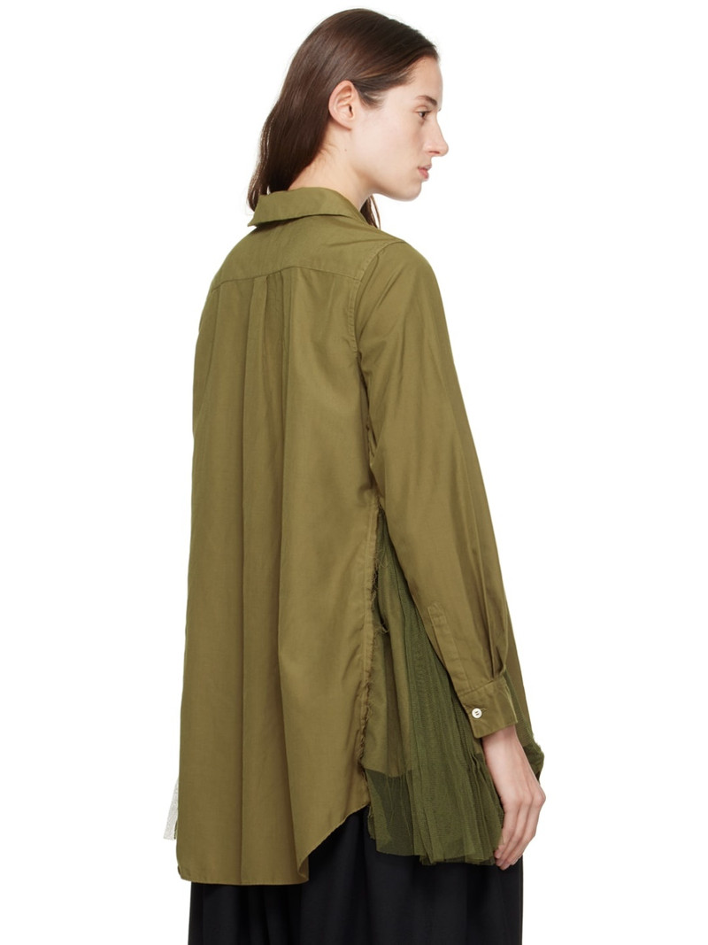 Khaki Paneled Shirt 3