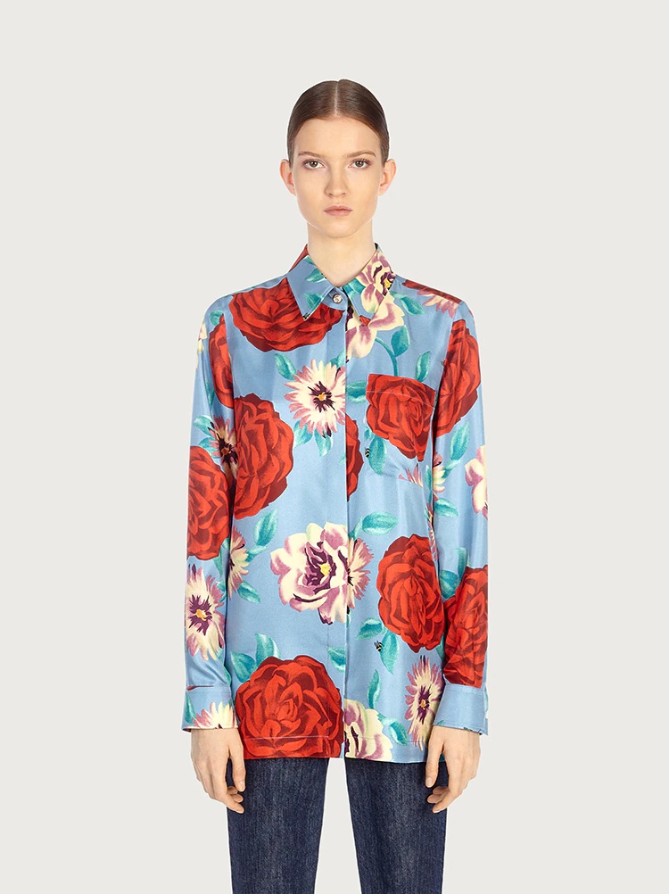 PRINTED SILK SHIRT - 2