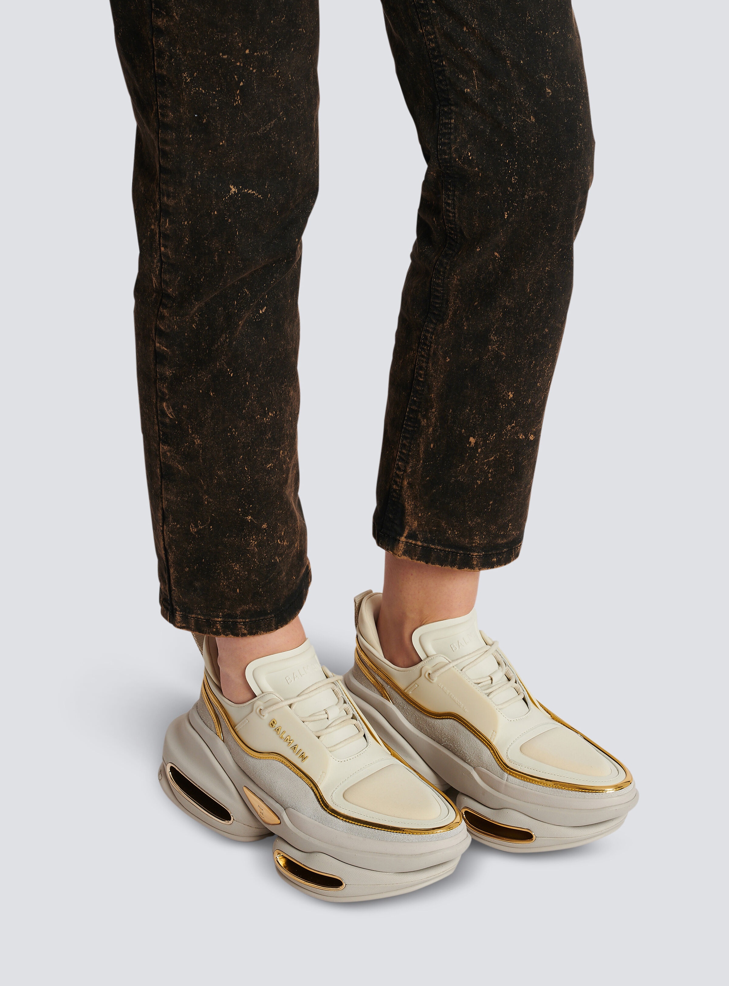 B-Bold trainers in leather and suede - 9