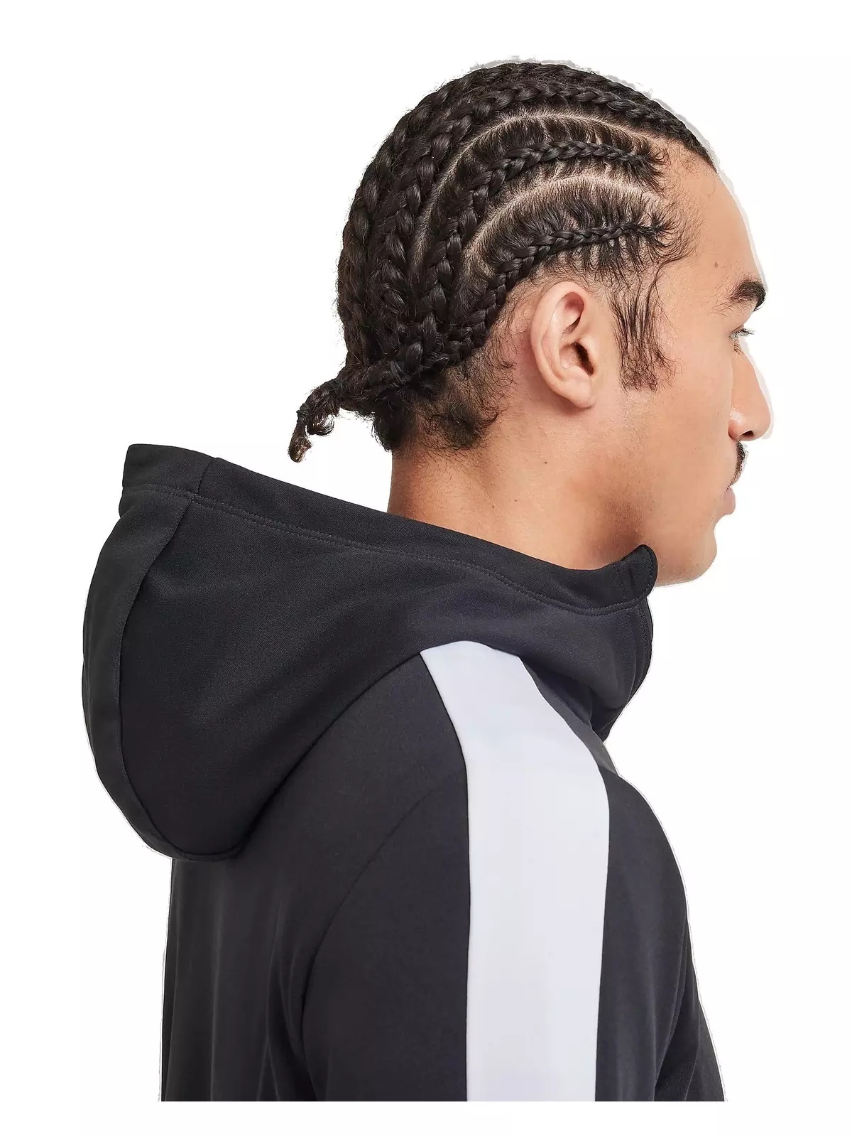 Men's Academy Therma-FIT 1/4 Zip Soccer Hoodie - Black/White - 6