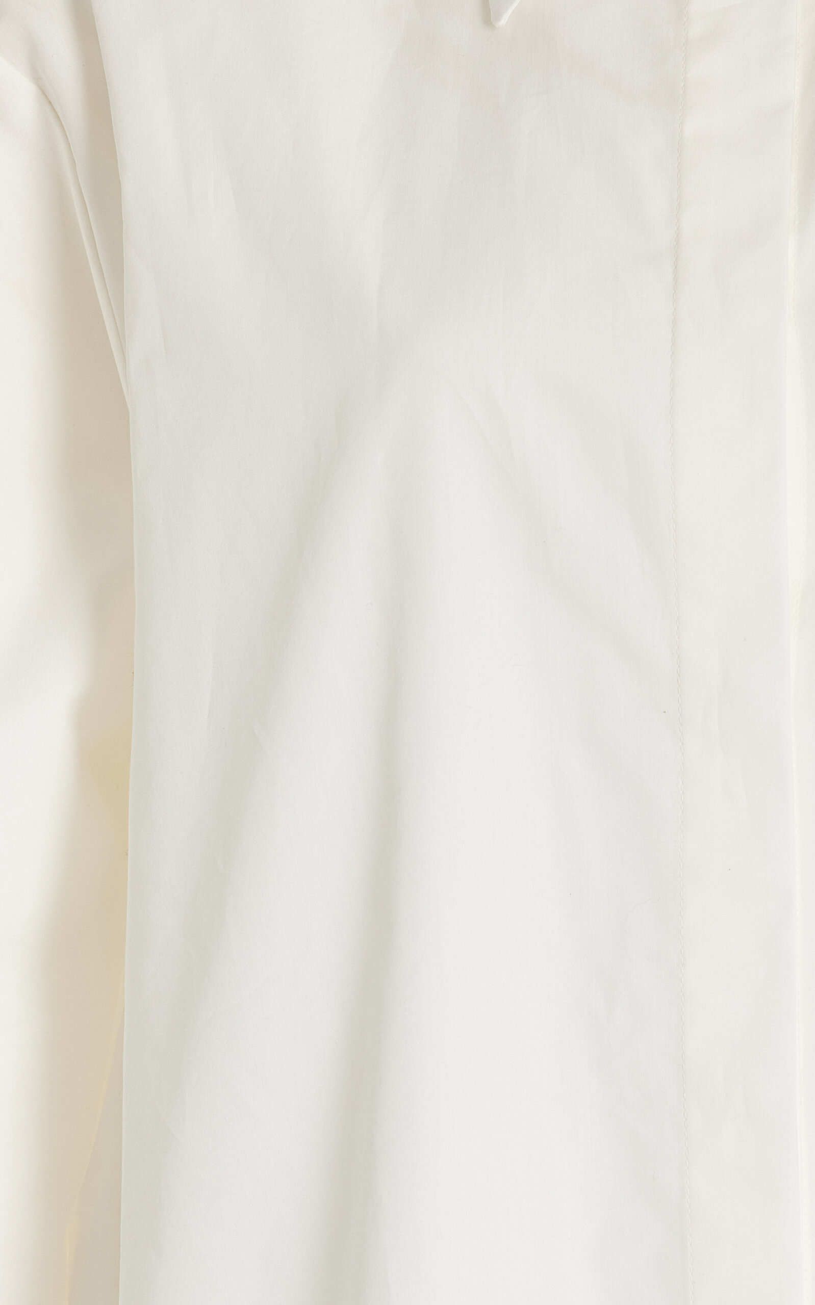 The Phillipa Cotton-Silk Shirt Dress white - 3