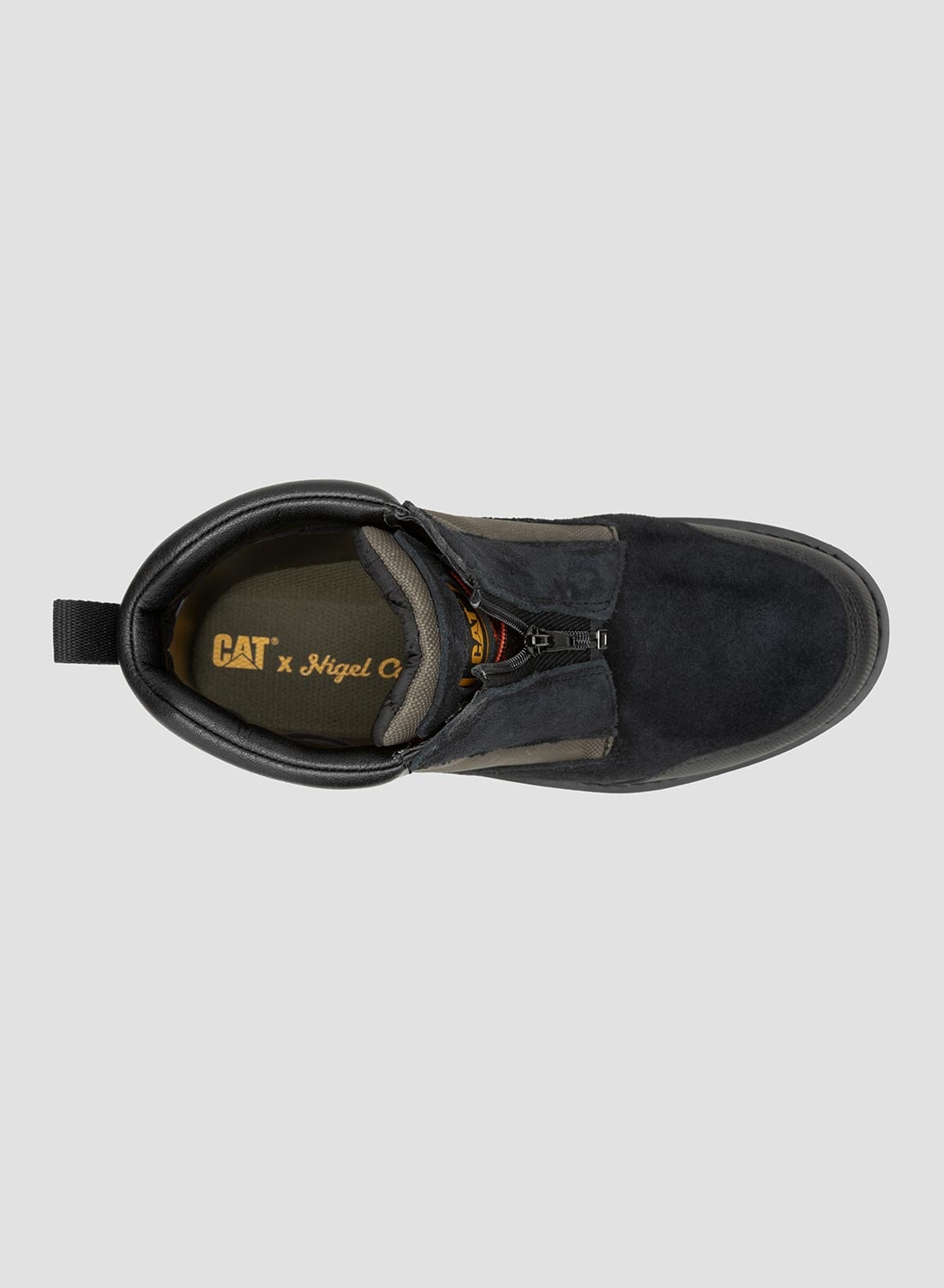CAT Footwear x Nigel Cabourn Utah Zip in Black Olive - 8