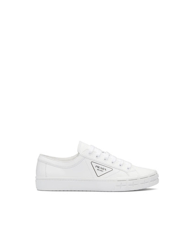 Prada Cassetta Wheel Leather Sneakers outlook