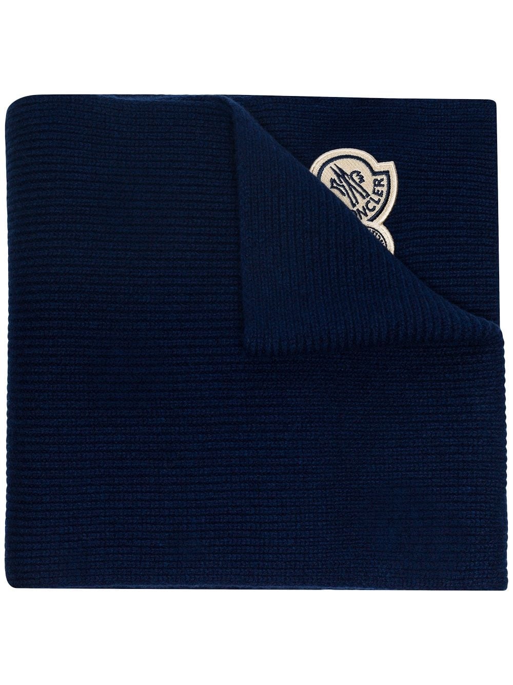 logo patch scarf - 1