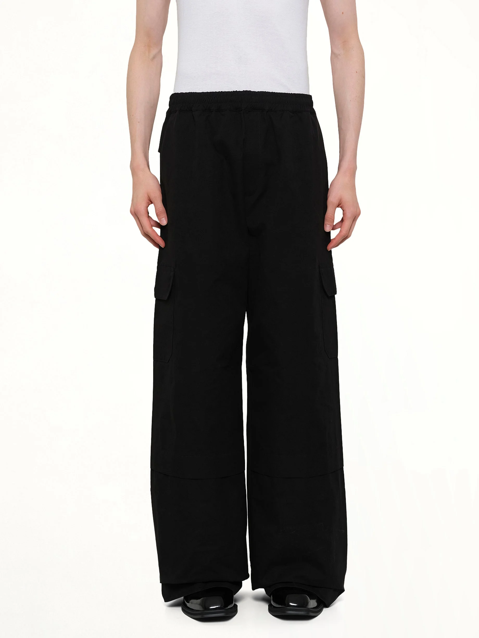 Sculpted Track Trouser in Black - 1
