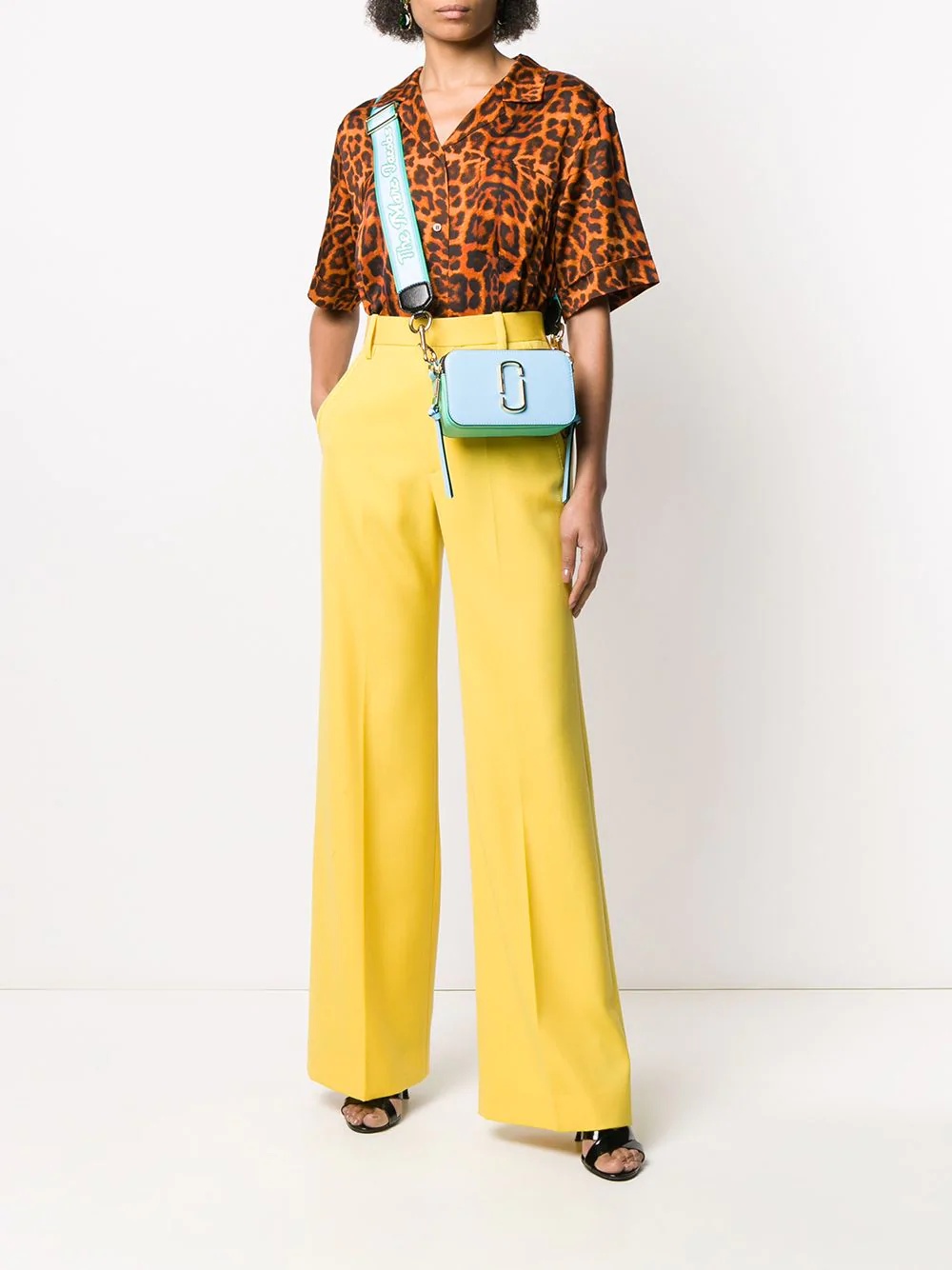 high-waisted wide leg trousers - 2