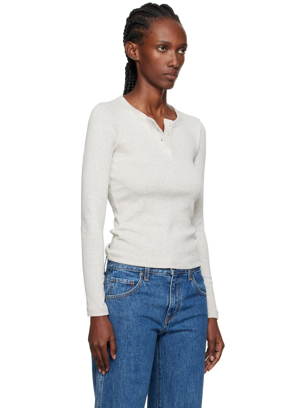Gray Jess Longsleeve T-shirt - 2