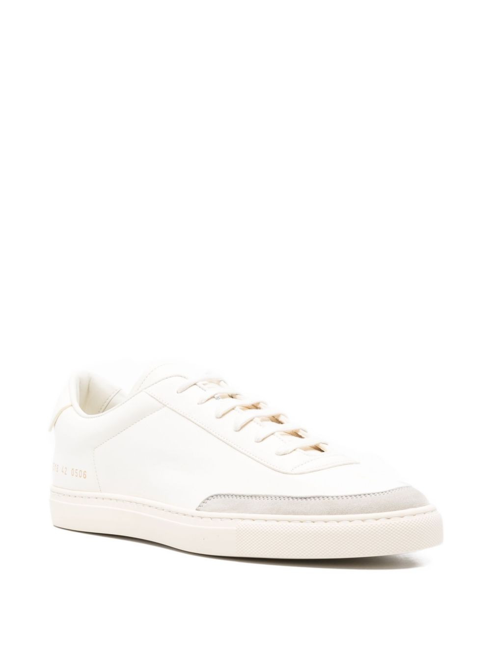 leather panelled low-tops sneakers - 2