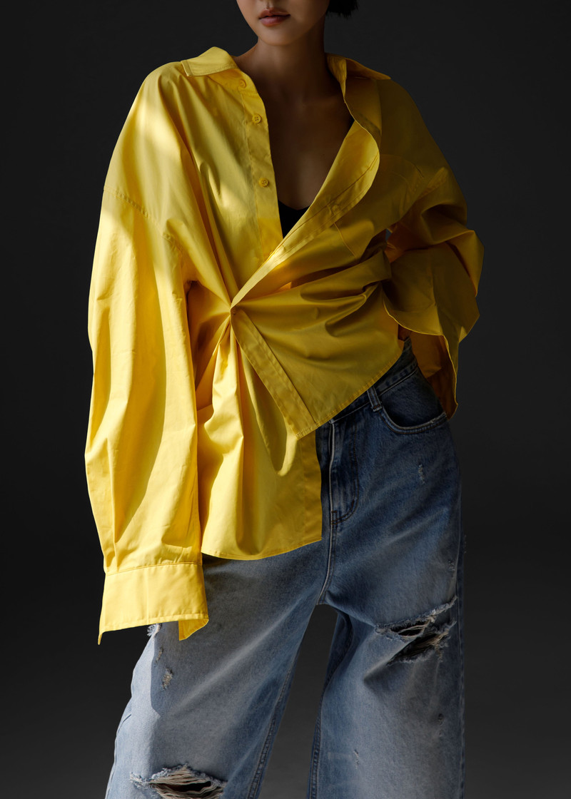 Cascais Oversized Shirt - Yellow 9
