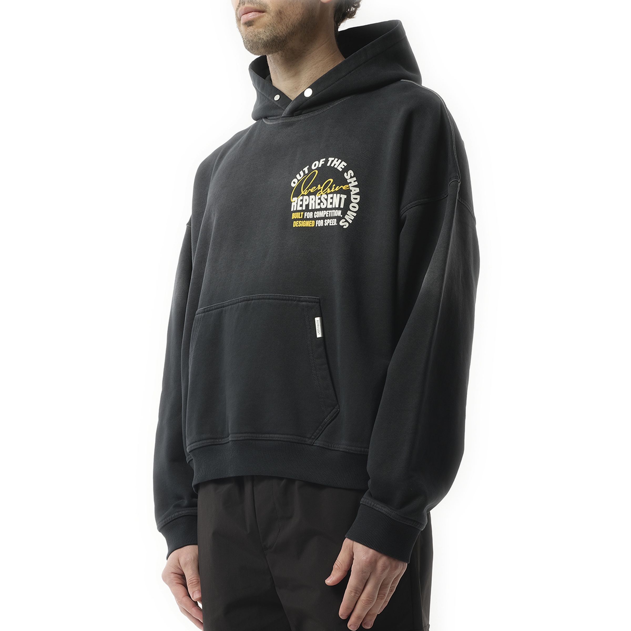 Out Of The Shadows Hoodie in Stained Black - 5