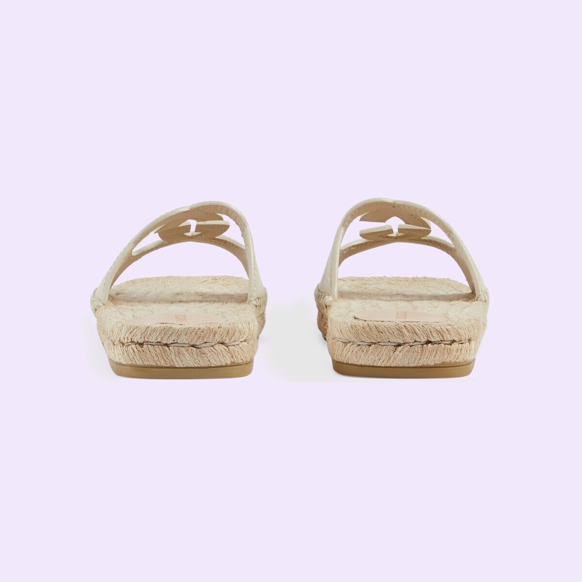Women's Interlocking G cut out slide sandals - 4