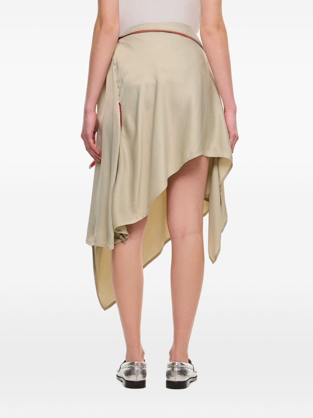 asymmetric midi skirt - 3