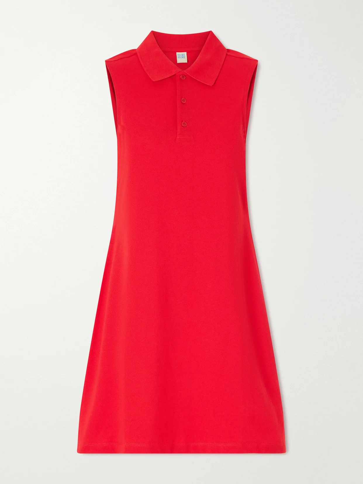Lauren Organic Cotton-piqué Mini Dress - 1